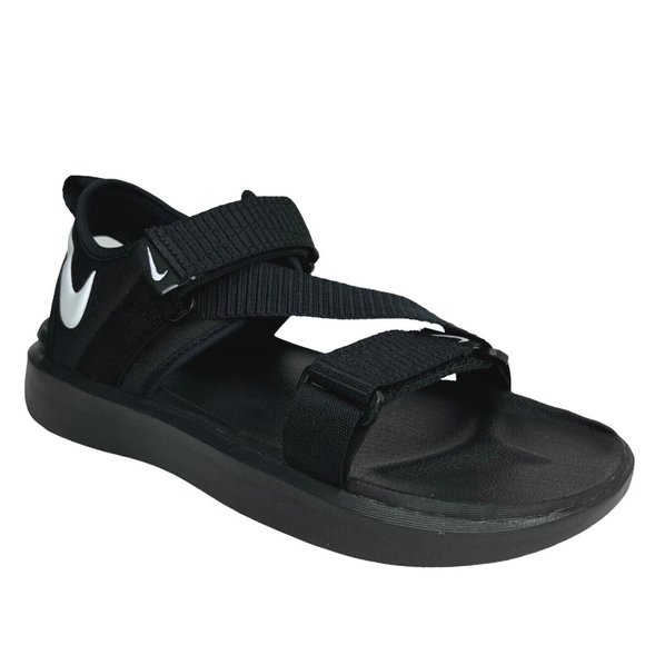 Nike Mens Vista Casual Sandals Size 12 Black White Lightweight & Comfortable - Picture 3 of 14